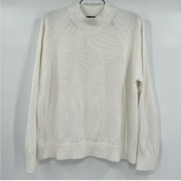 Quince 100% Cotton Mockneck Sweater - Picture 2 of 7